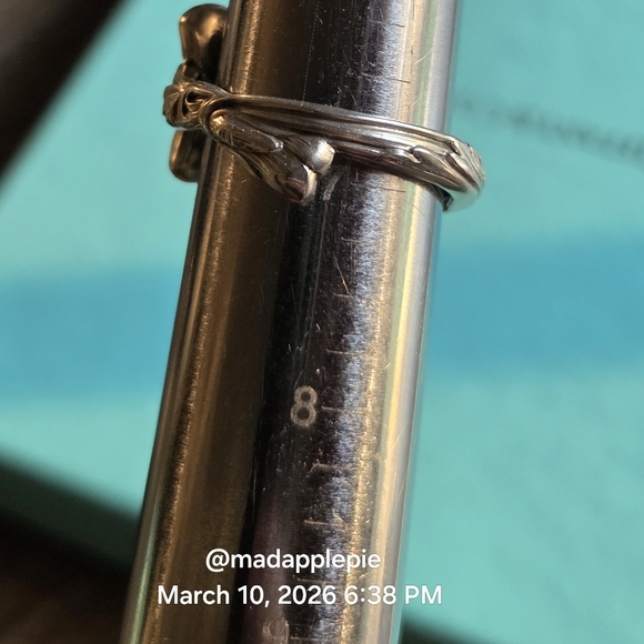 1885 Tiffany & Co. Violet Spoon Ring In Sterling Sulver Luxury Flower #68 - Picture 9 of 15